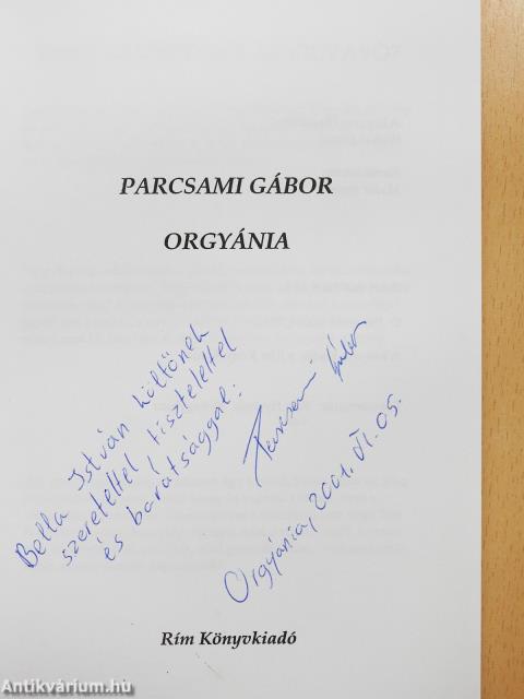 Orgyánia (dedikált példány)