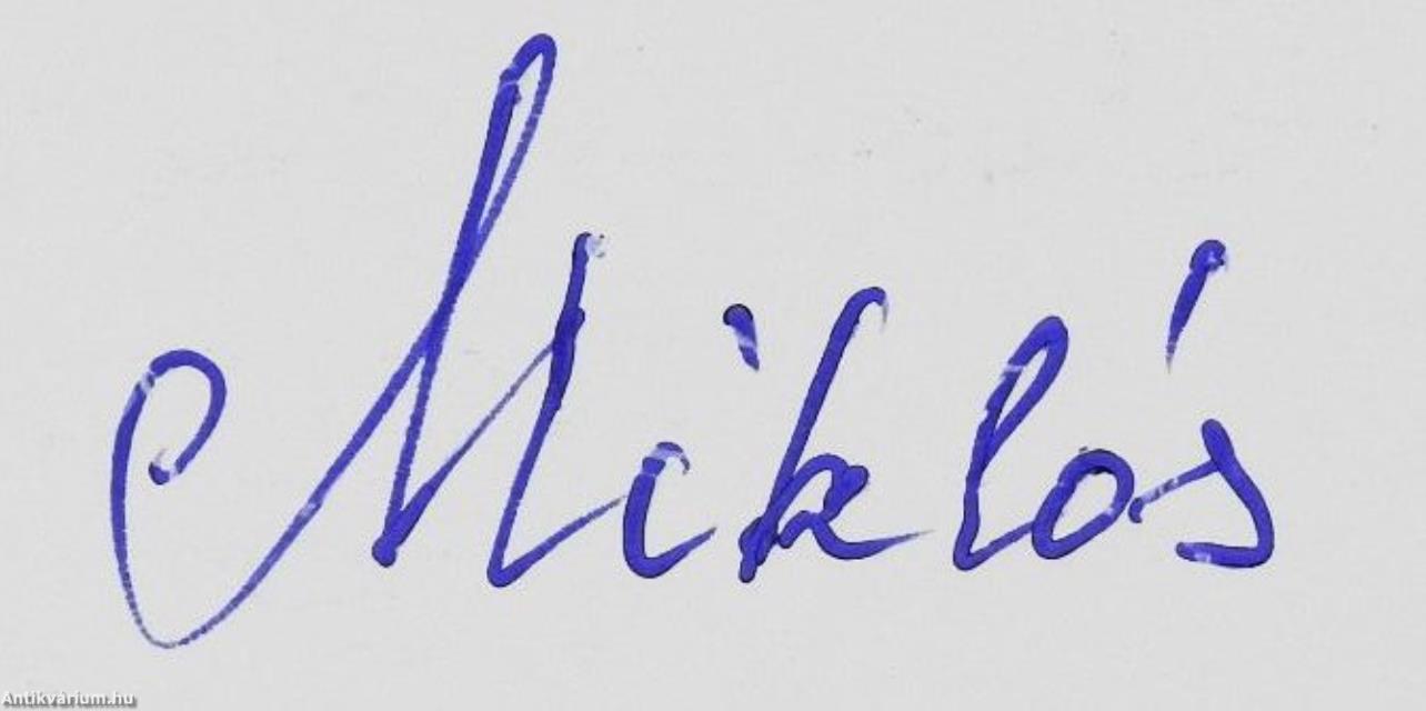 Bangó Miklós (dedikált példány)