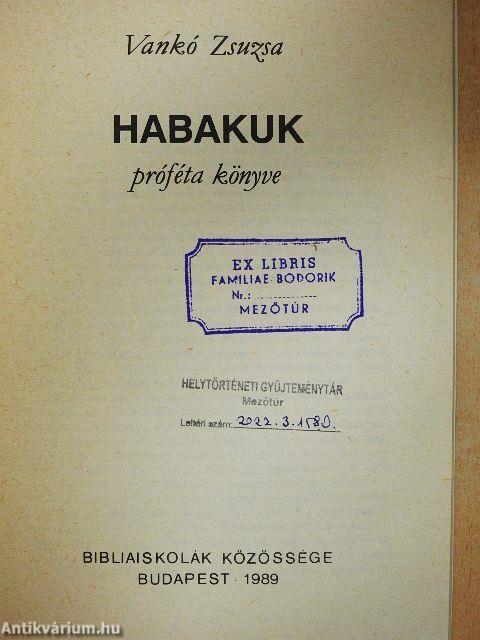 Habakuk próféta könyve