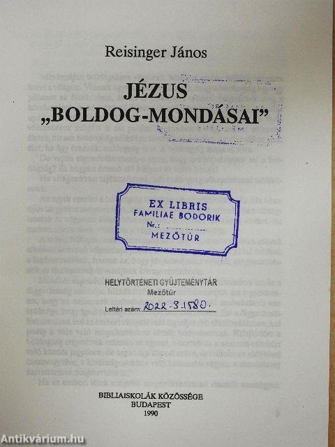 Jézus boldog-mondásai