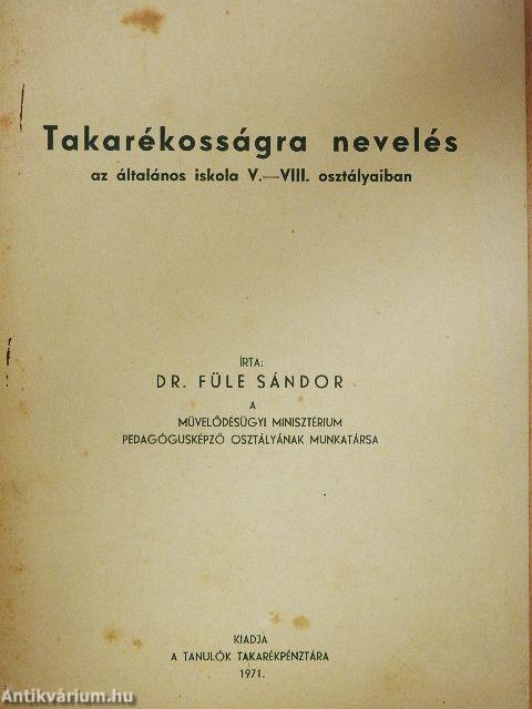 Takarékosságra nevelés