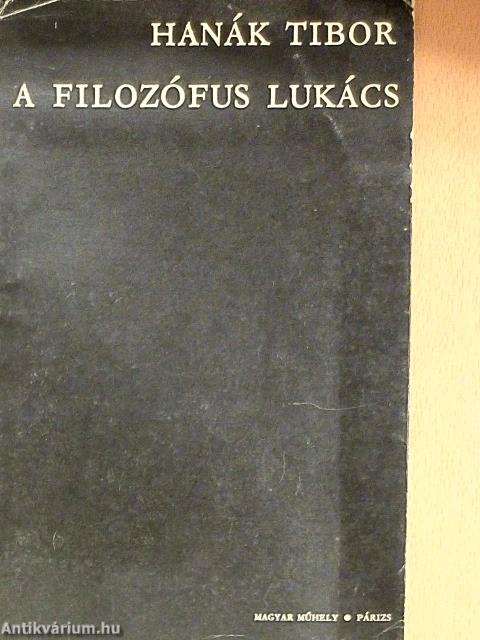 A filozófus Lukács
