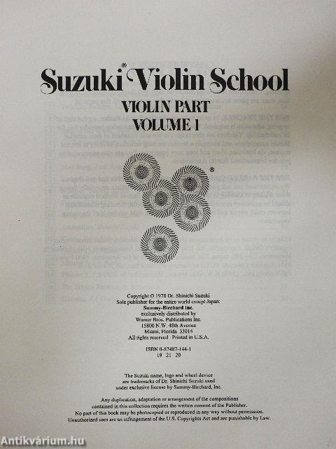 Suzuki Violin School - Violin Part I.