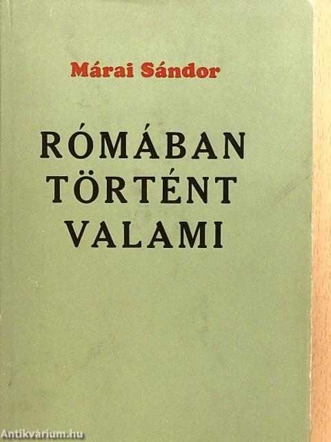 Rómában történt valami
