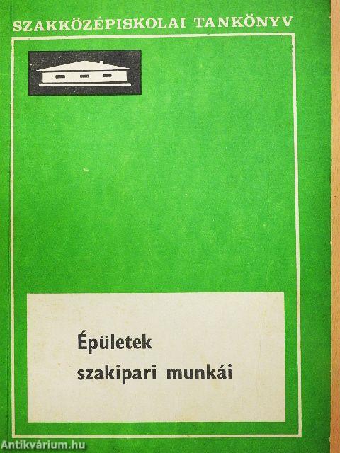 Épületek szakipari munkái