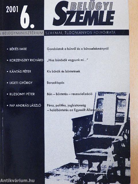 Belügyi Szemle 2001/6.