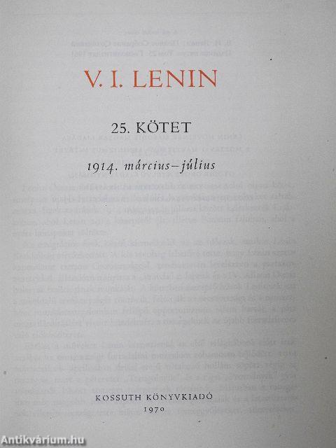 V. I. Lenin összes művei 25.
