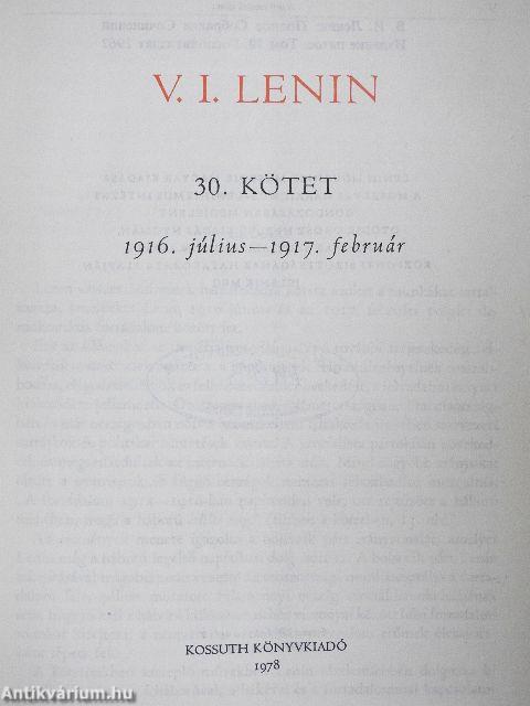V. I. Lenin összes művei 30.