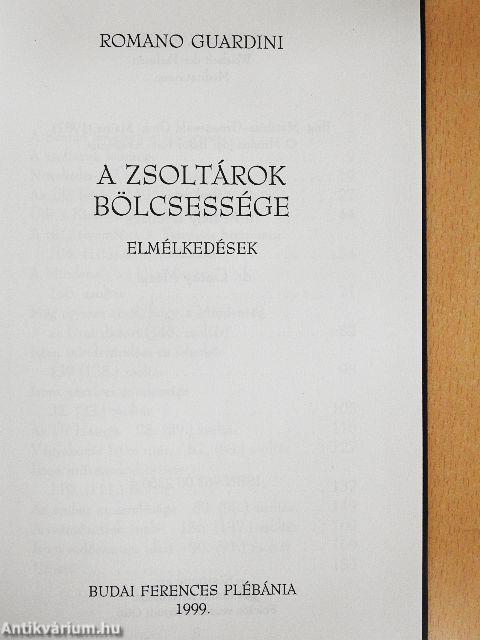 A zsoltárok bölcsessége