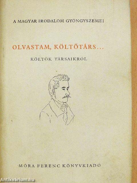 Olvastam, költőtárs...