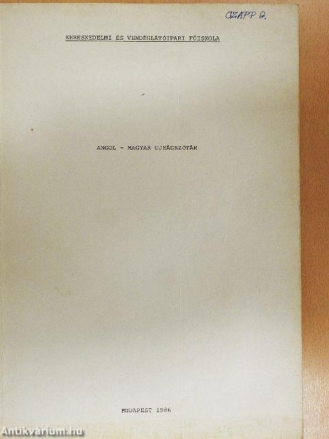 Angol - magyar ujságszótár