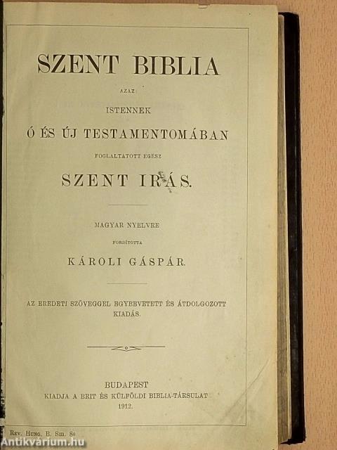 Szent Biblia