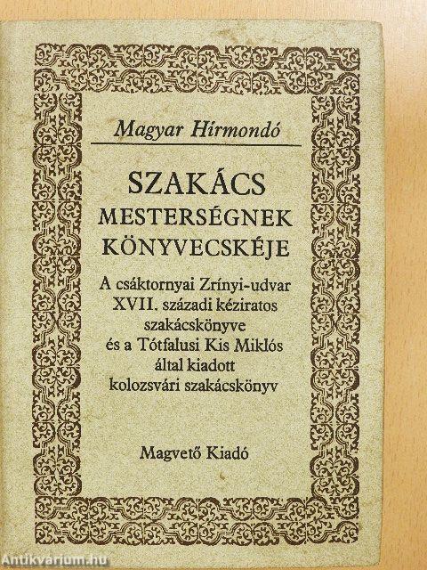 Szakácsmesterségnek könyvecskéje