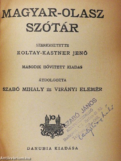 Magyar-olasz szótár
