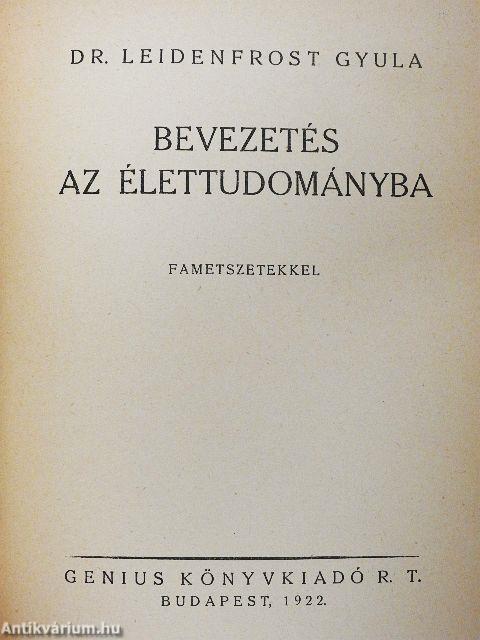 Bevezetés az élettudományba