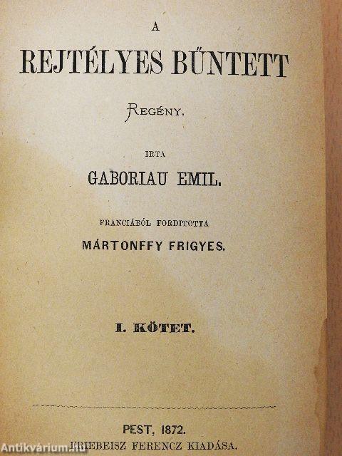 A rejtélyes bűntett I-III.