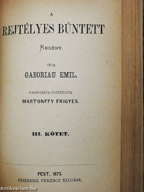A rejtélyes bűntett I-III.