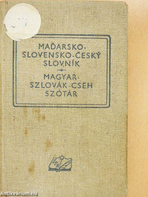 Magyar-szlovák-cseh szótár