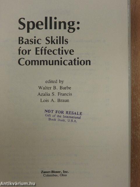 Spelling: Basic Skills for Effective Communication