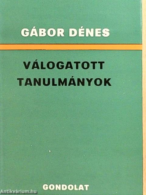Válogatott tanulmányok