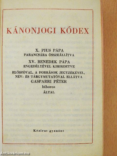 Kánonjogi kódex