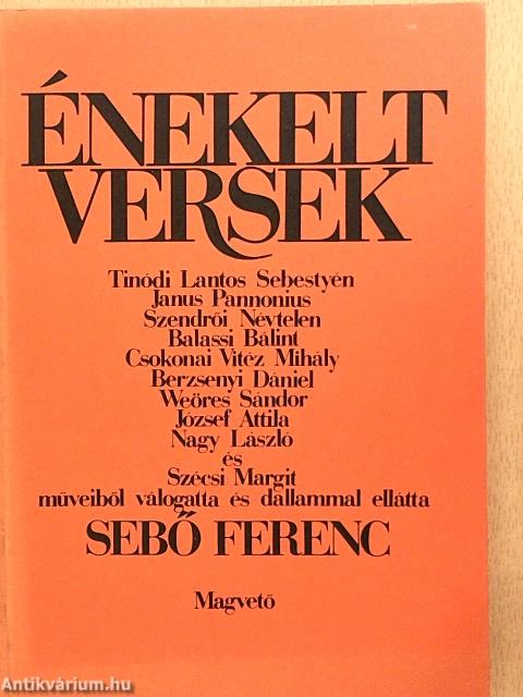 Énekelt versek