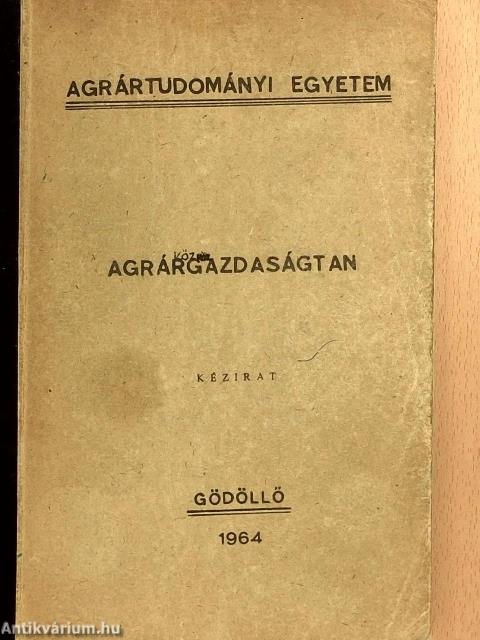 Agrárgazdaságtan