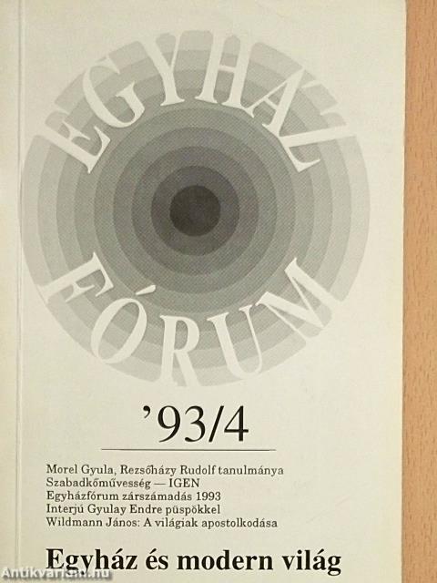 Egyházfórum 1993/4