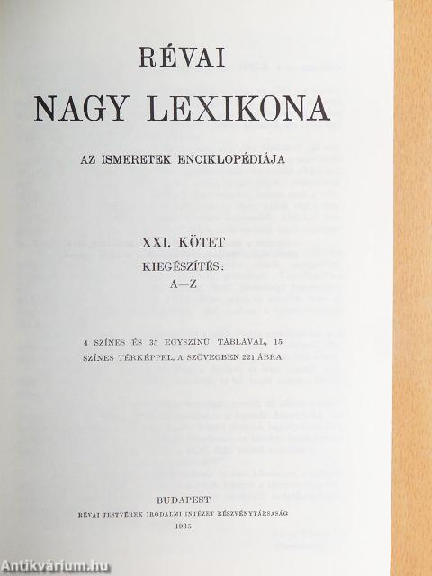 Révai nagy lexikona 1-21.
