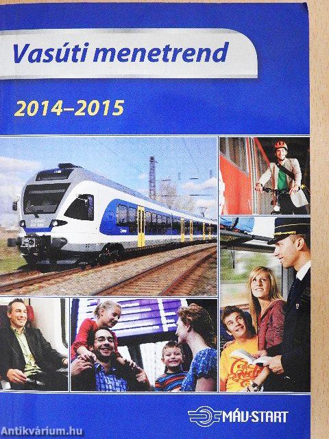 Vasúti menetrend 2014-2015
