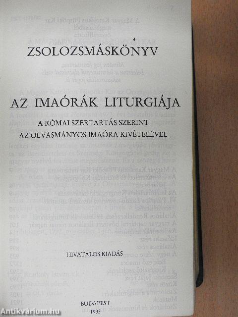 Az imaórák liturgiája 
