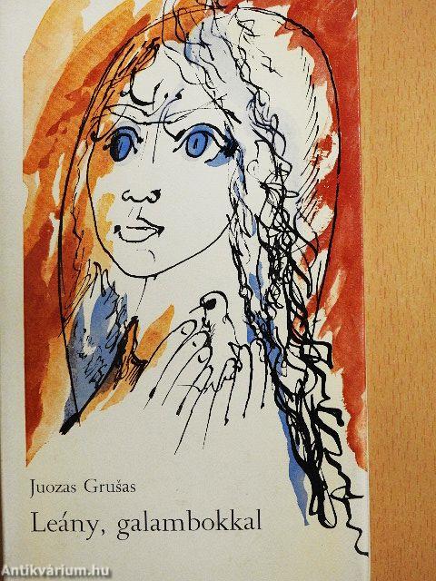Leány, galambokkal