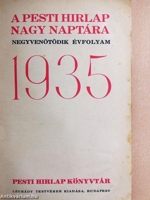 A Pesti Hirlap Nagy Naptára 1935
