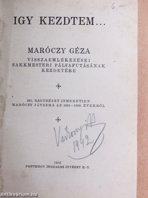 Igy kezdtem...
