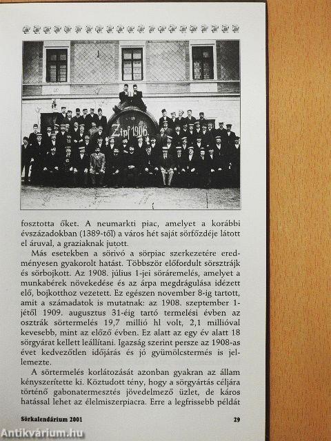 Sörkalendárium 2001
