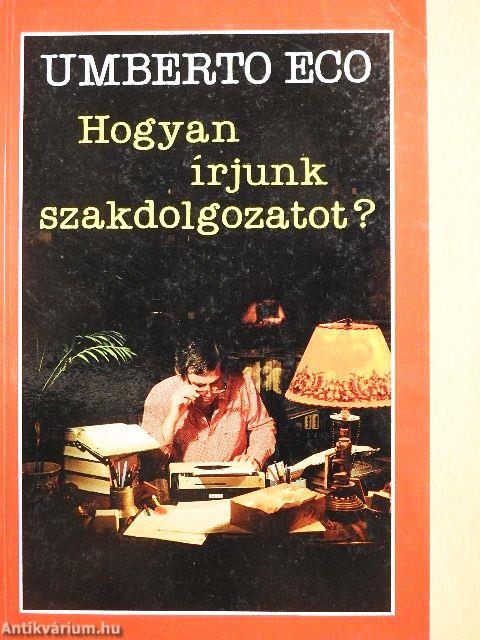 Hogyan írjunk szakdolgozatot?