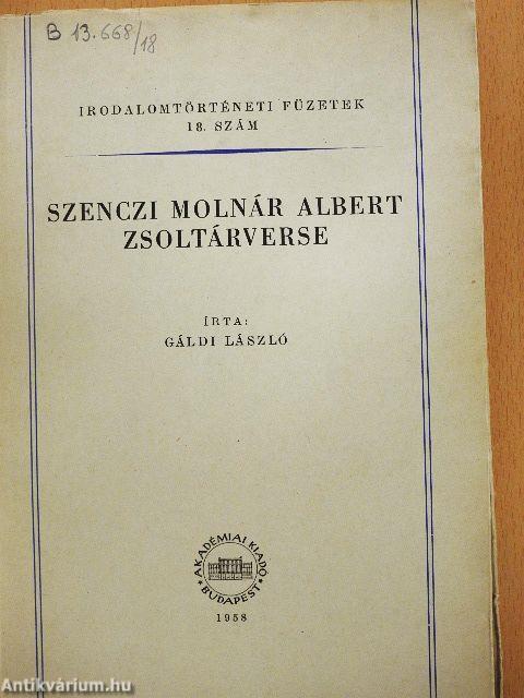 Szenczi Molnár Albert zsoltárverse