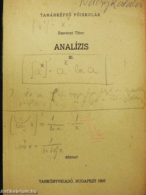 Analízis III.