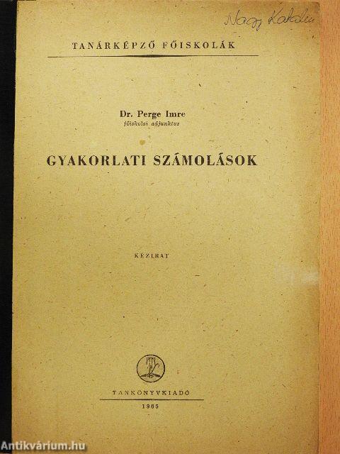 Gyakorlati számolások