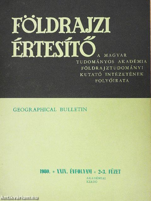 Földrajzi Értesítő 1980/2-3.