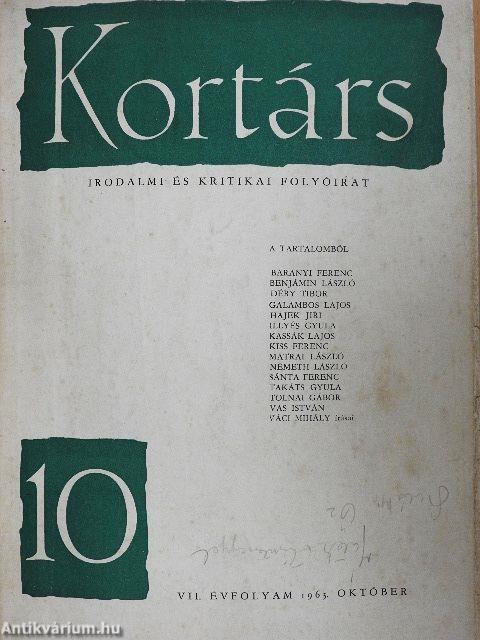 Kortárs 1963. október