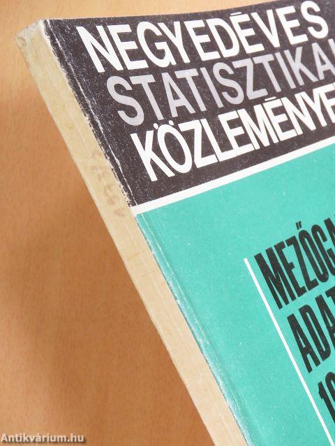 Mezőgazdasági adatok 1973/2.