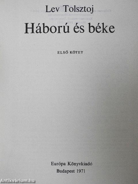 Háború és béke I-II.