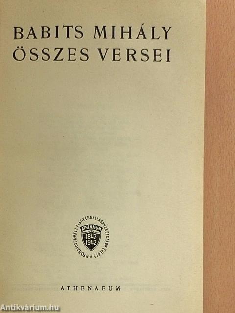 Babits Mihály összes versei