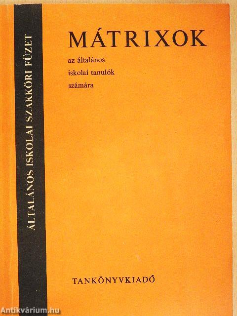 Mátrixok
