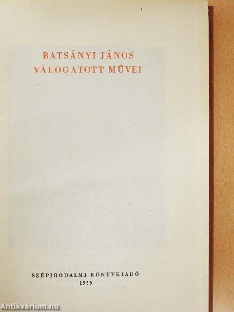 Batsányi János válogatott művei