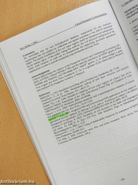 Cereal Research Communications 2006/1. I-II.