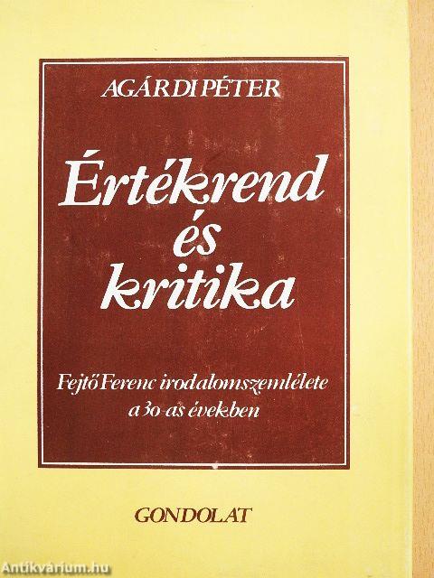 Értékrend és kritika