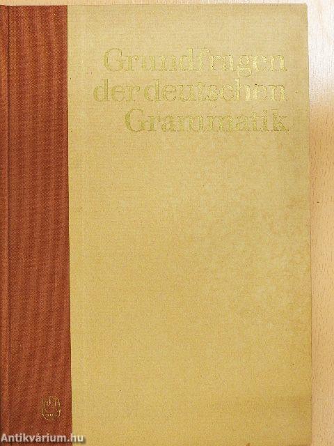 Grundfragen der deutschen Grammatik