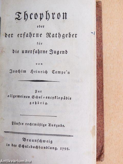 Theopron oder der erfahrne Rathgeber (gótbetűs)